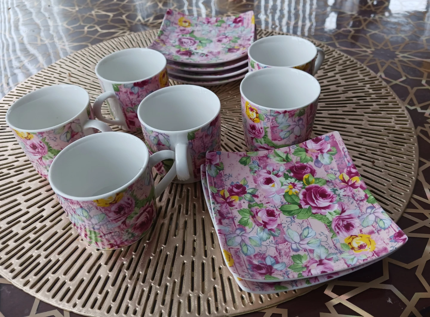Floral tea Cup and Saucer Set - photo 3