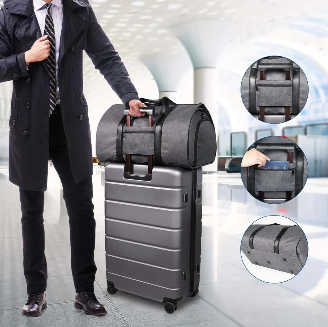 Convertible Garment Bag with Shoulder Strap Carry on Garment ... - photo 4
