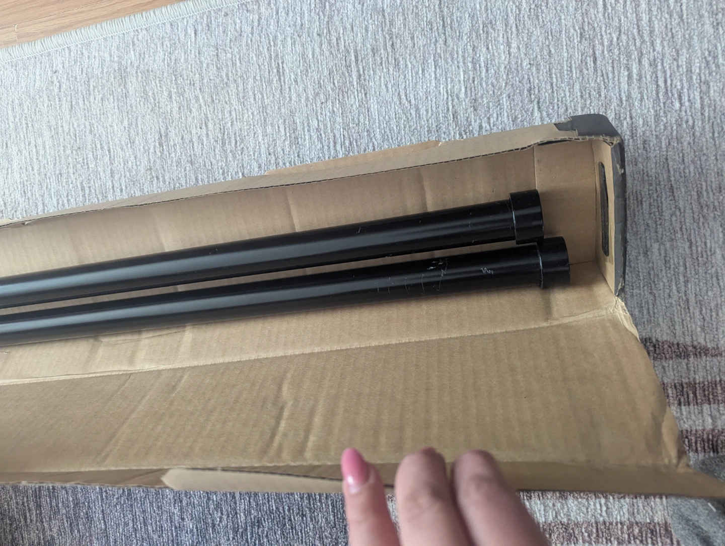 Black Curtain Rod Set - photo 2