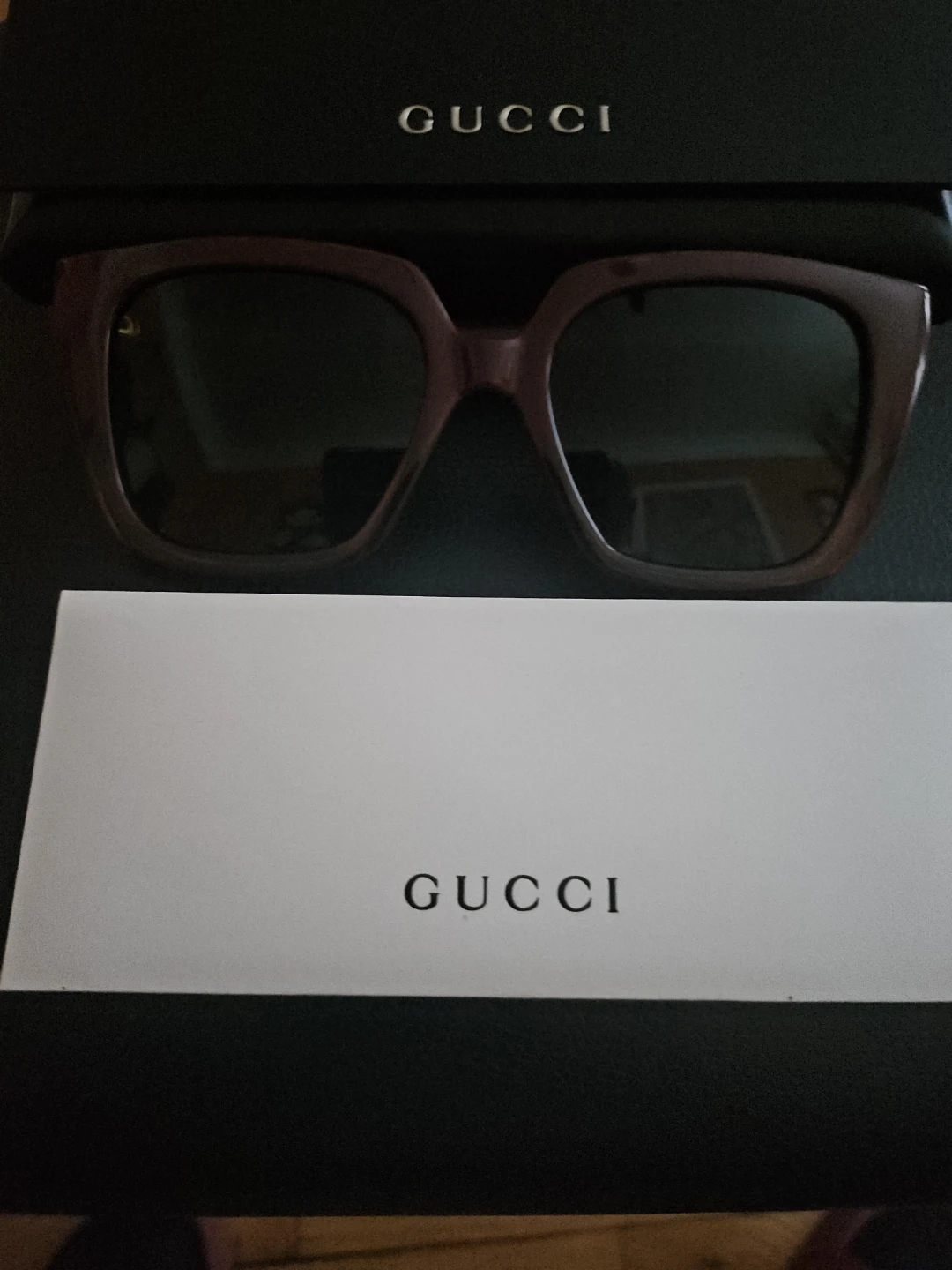Gucci Women's Oversized Sunglasses - Burgundy