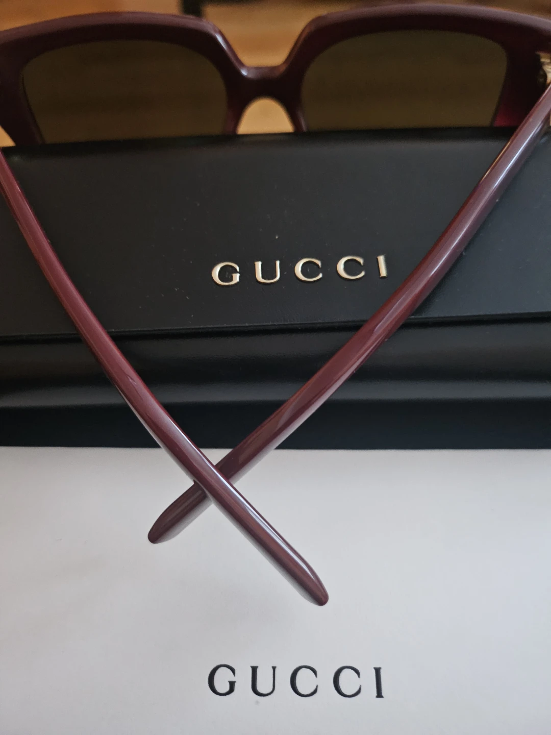 Gucci Women's Oversized Sunglasses - Burgundy - photo 3