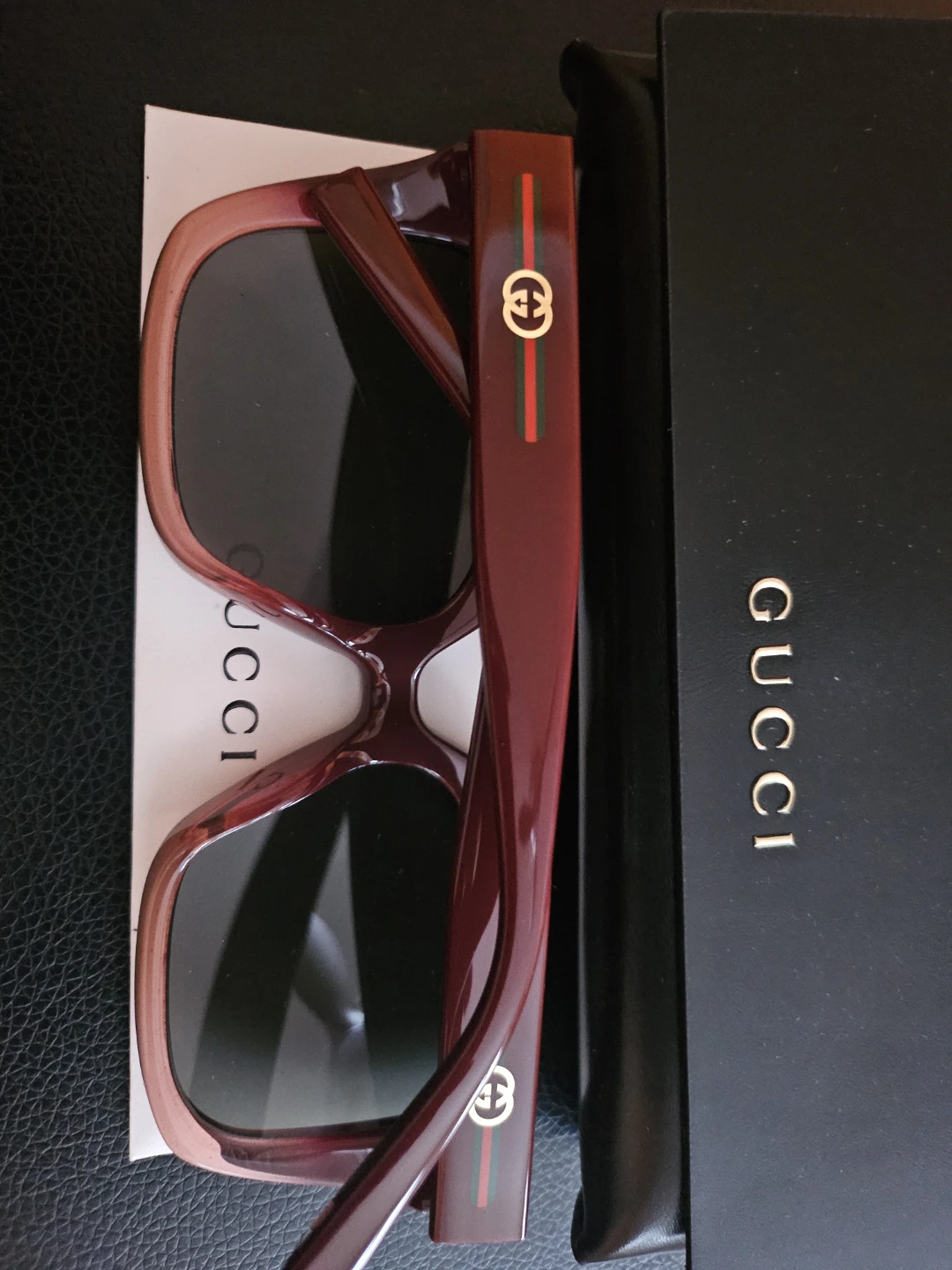 Gucci Women's Oversized Sunglasses - Burgundy - photo 4