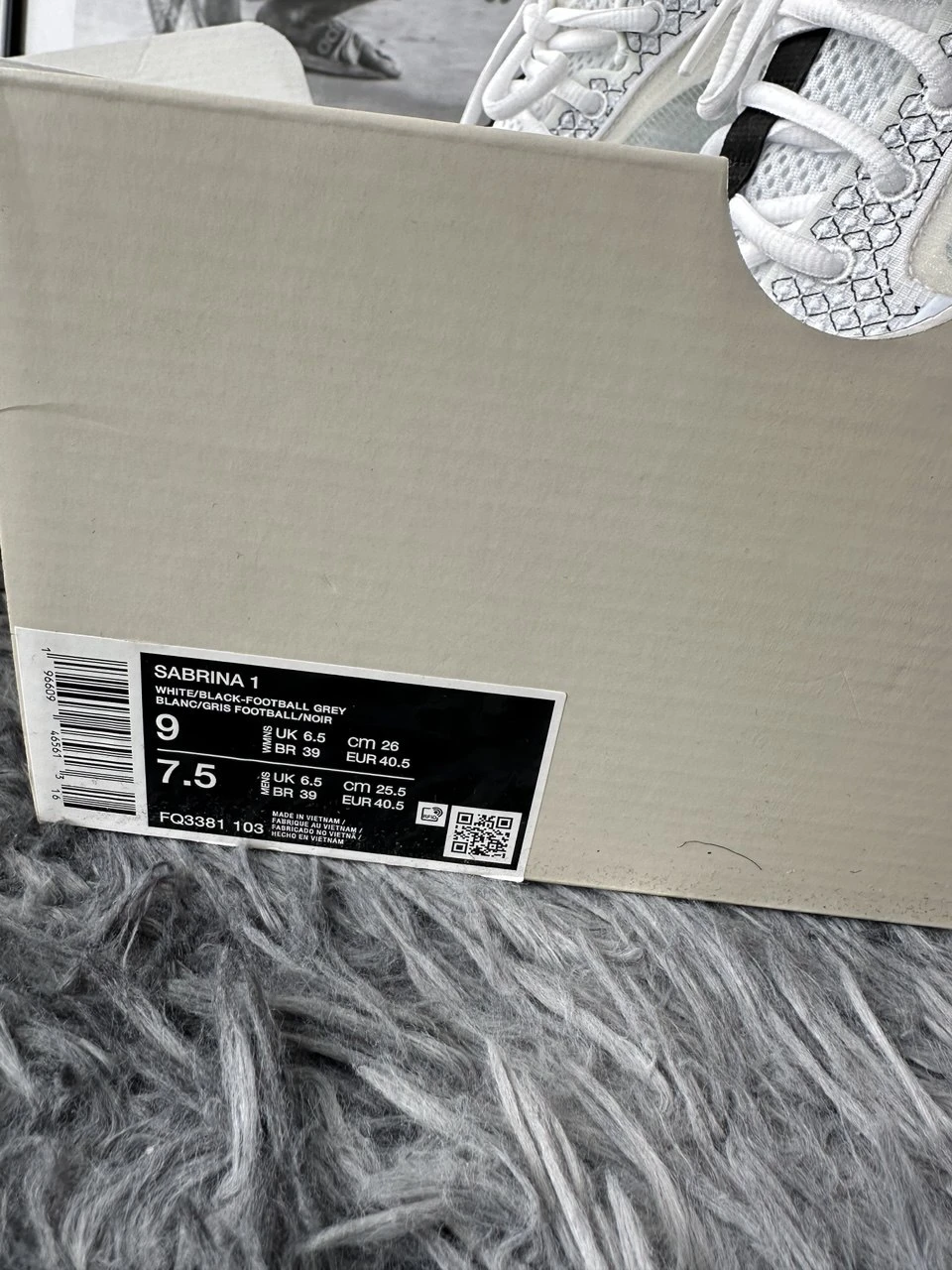 Nike Sabrina 1 Unisex Basketball Shoes White Size 9 - photo 2