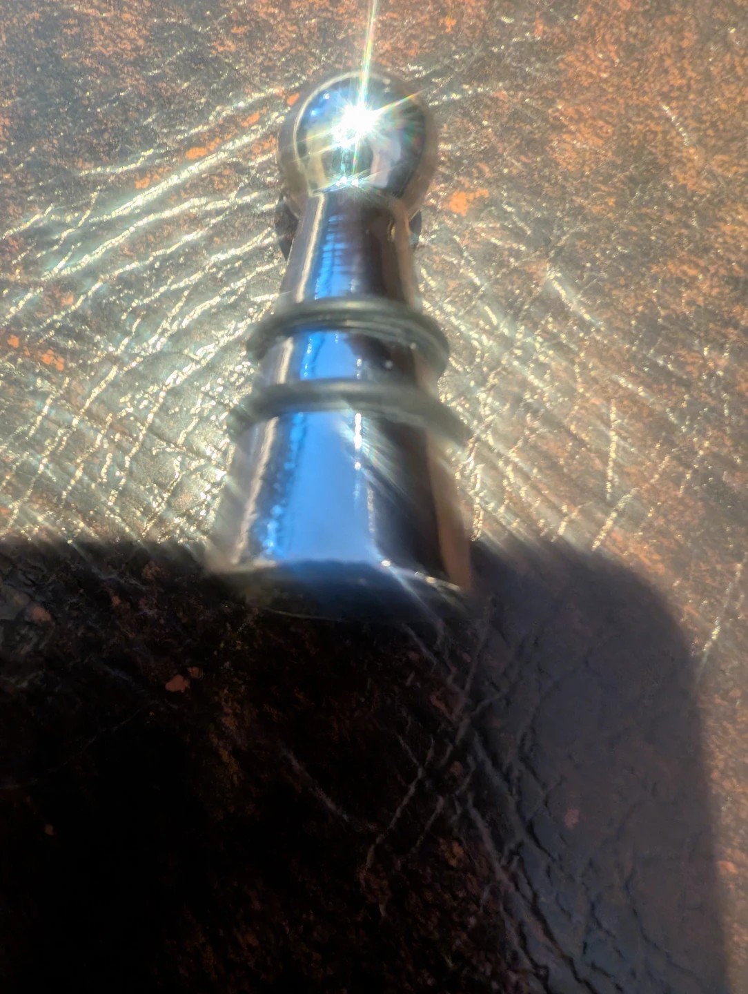 Silver Sphere Top Wine Stopper - photo 4