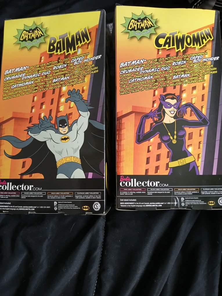 🏆Barbie Collector Batman & Catwoman Classic TV Series Dolls - photo 4