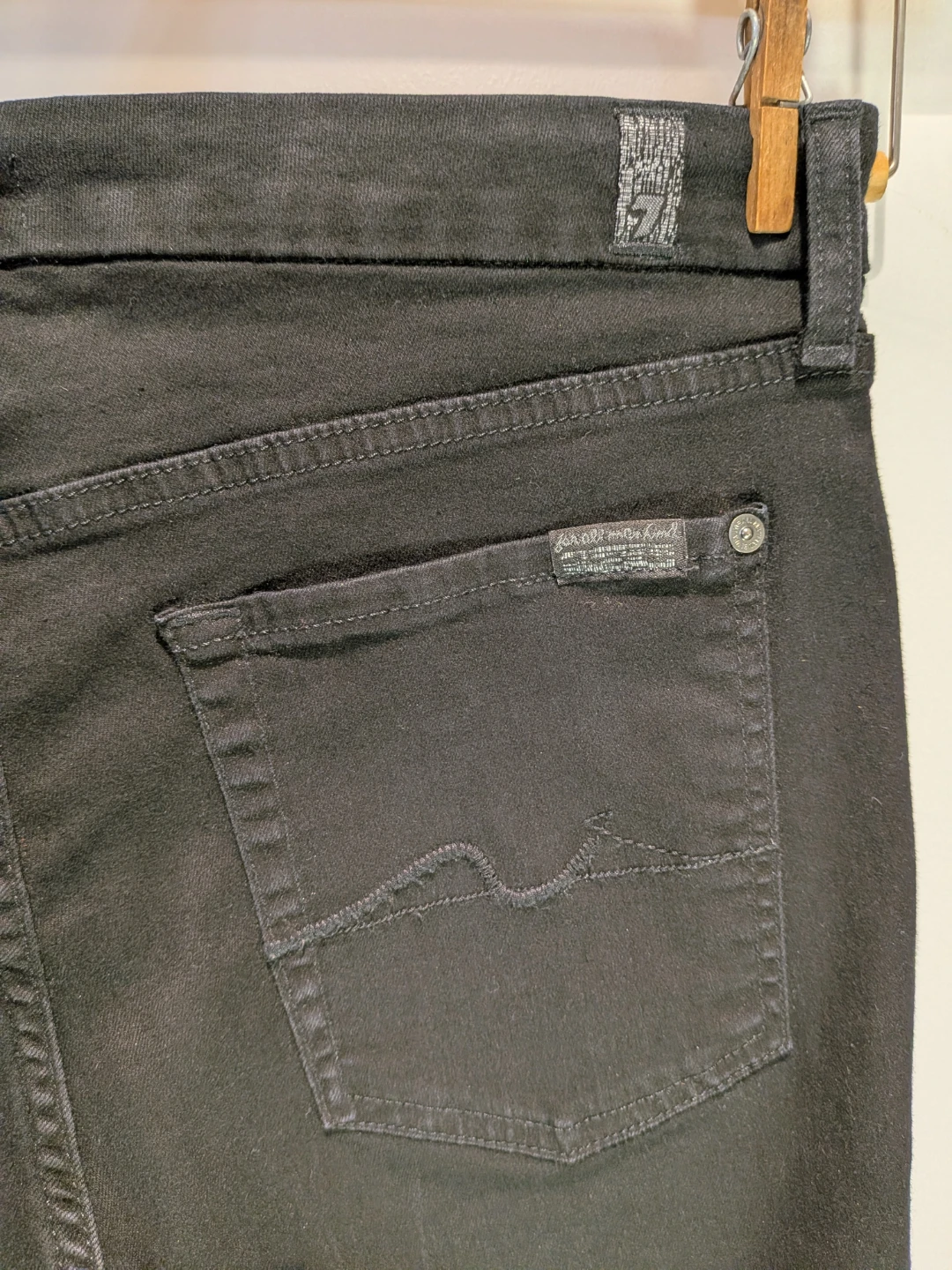7 For All Mankind Straight jeans, black, size 32 - photo 5