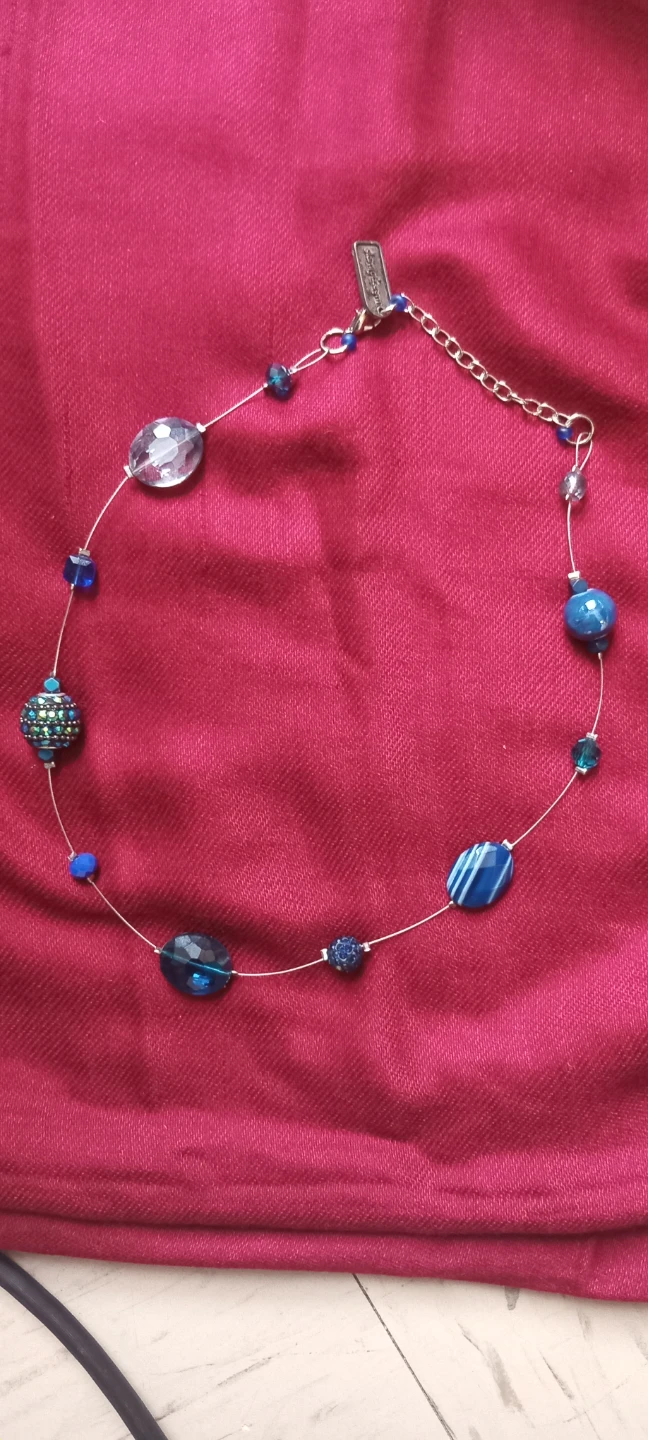 Blue Beaded Necklace - photo 3