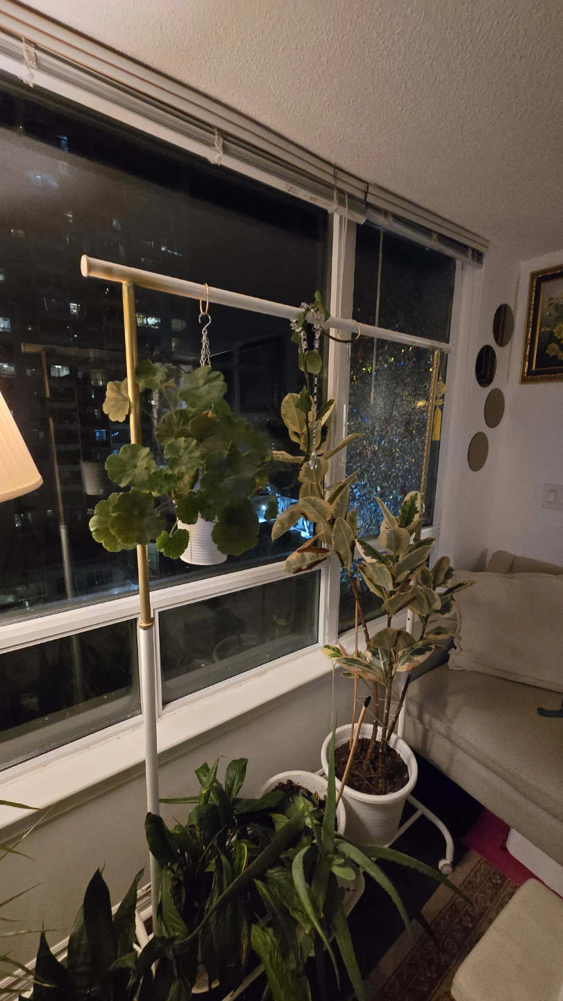 IKEA Clothes Rack or plant hanging with wheels