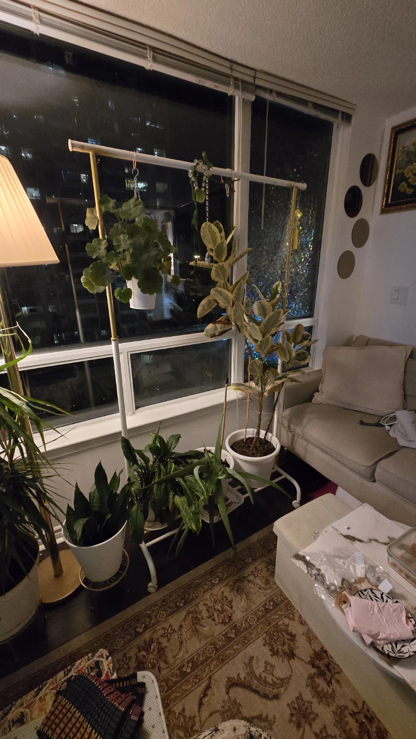 IKEA Clothes Rack or plant hanging with wheels - photo 3