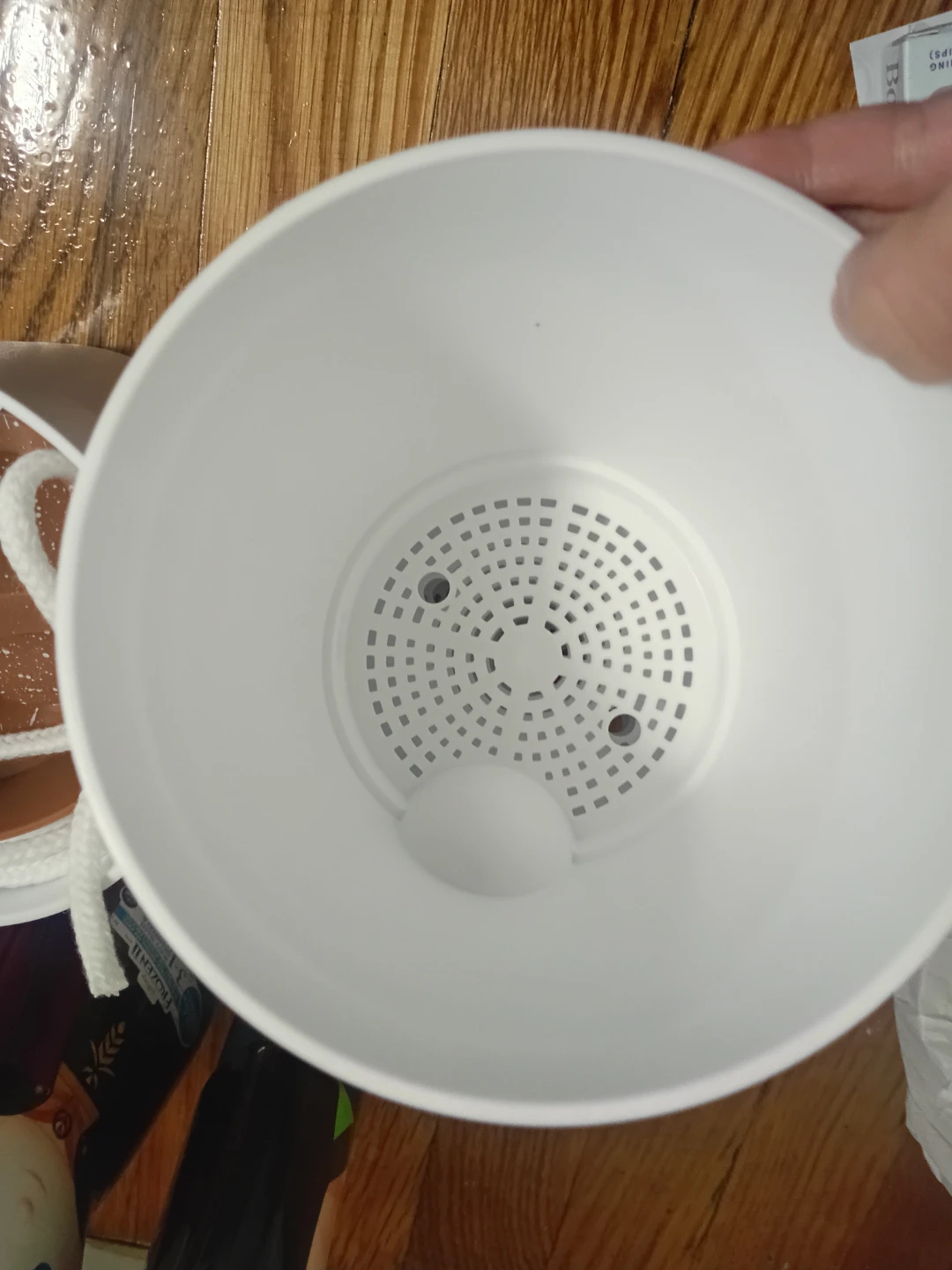 🧡White Planter Pot with Saucer, 5-pack. - photo 2