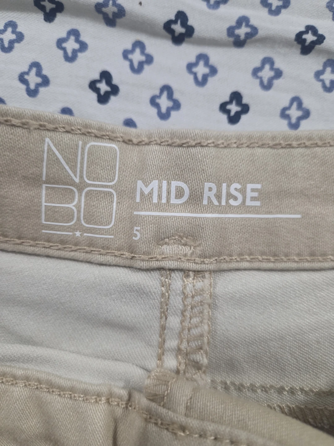 NOBO Mid Rise Shorts Size 5 Beige - photo 2
