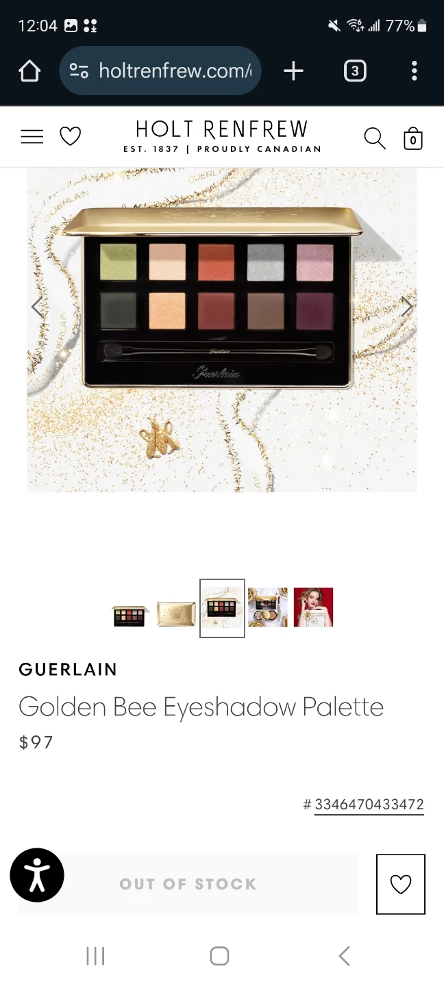 NEW-Guerlain Golden Bee Eyeshadow Palette - photo 5