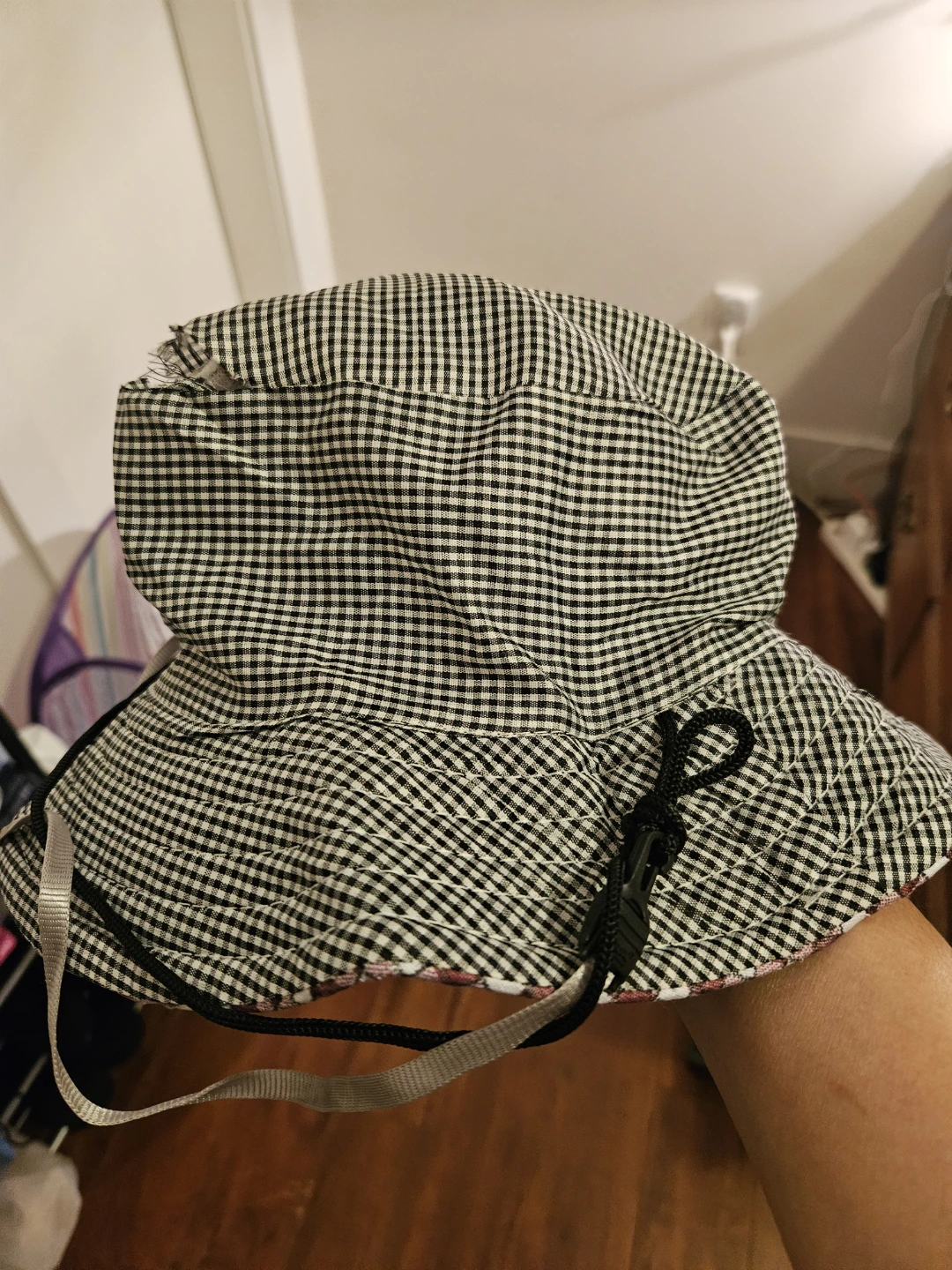 Gingham & Plaid Reversible Bucket Hat