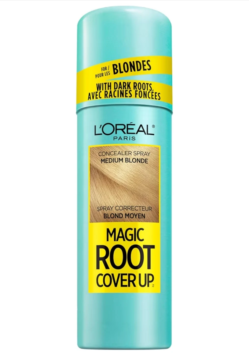 L'Oréal Paris Magic Root Cover Up Concealer Spray, Medium Blonde