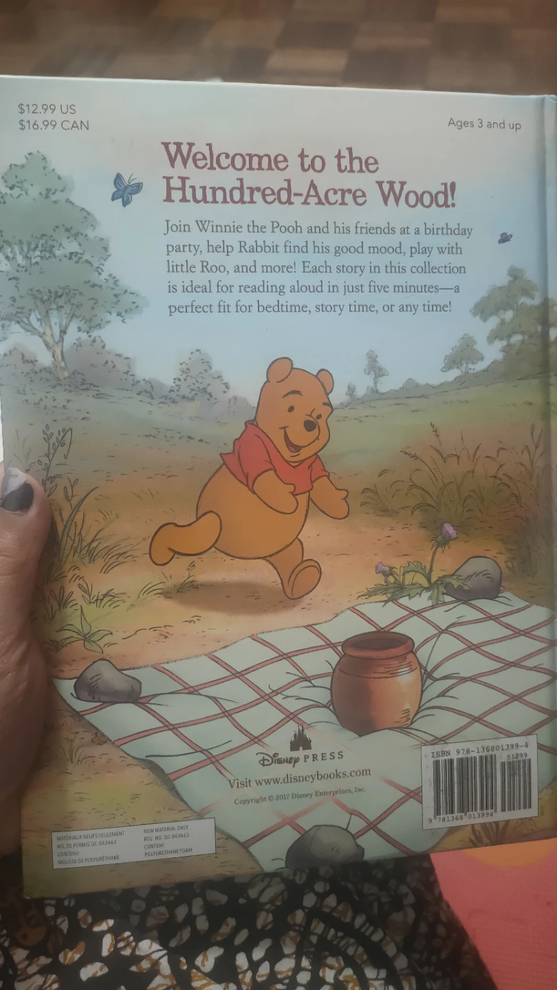 Move out sale -New Disney Winnie the Pooh 5-Minute Stories Book - photo 2
