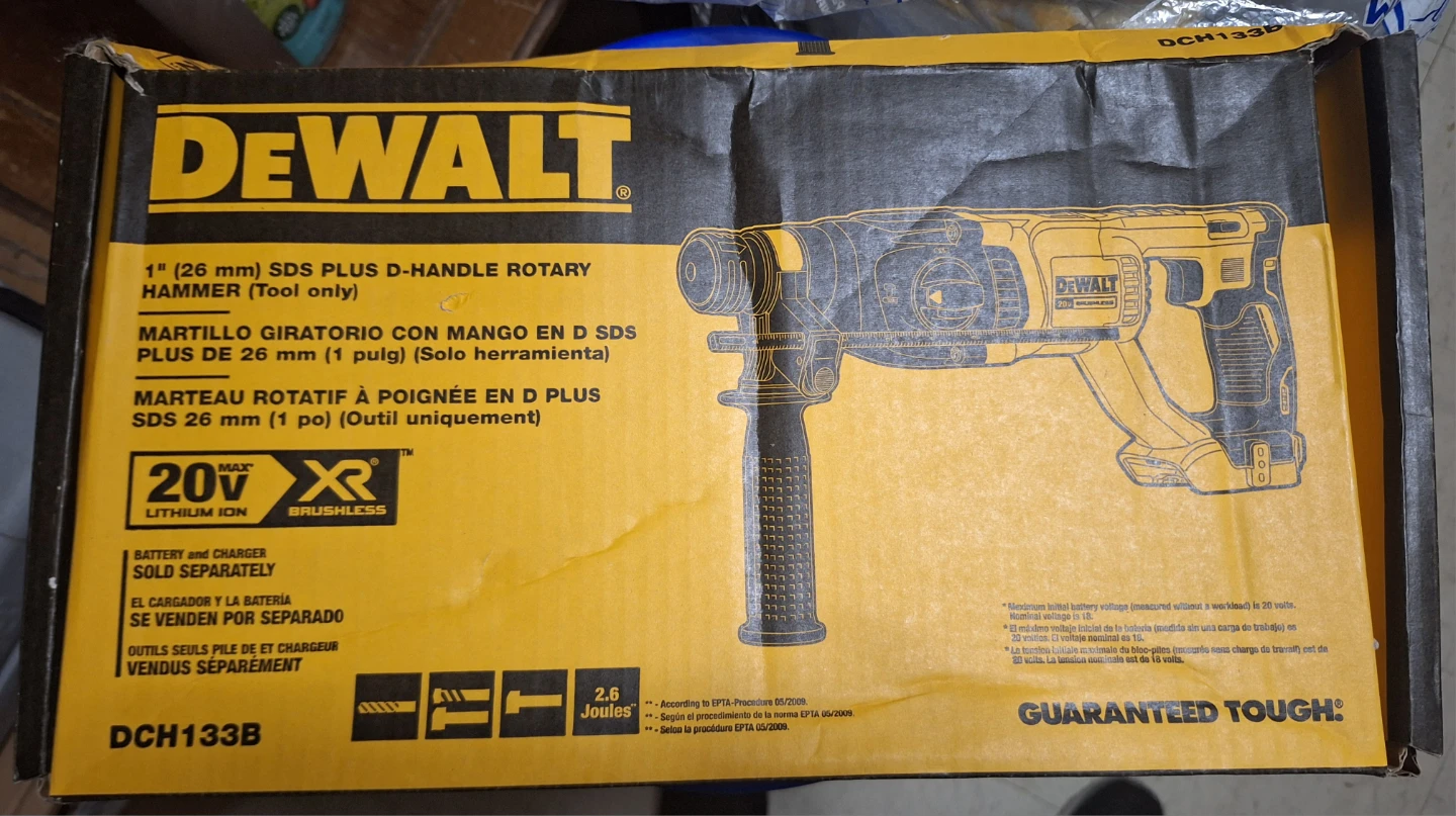 DEWALT DCH133B D-Handle Rotary Hammer Drill (Tool Only) - photo 3