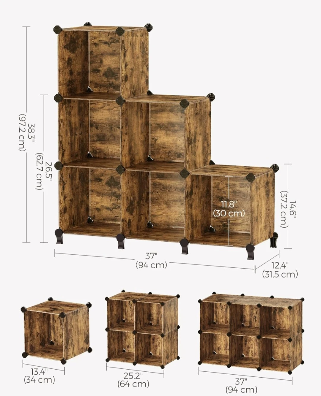SONGMICS 6-Cube Storage Organizer Unit - photo 4