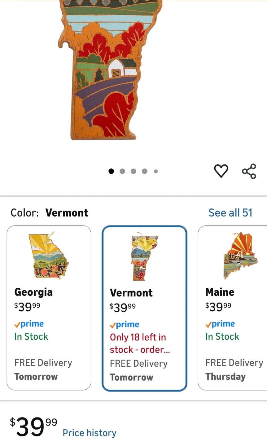 Totally Bamboo Vermont State Shaped Cutting Board - photo 4