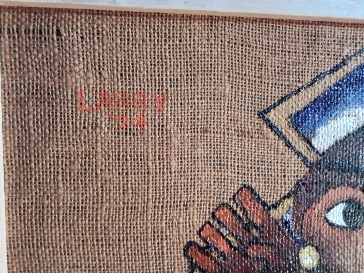 Framed Painting on Burlap José Maria De Servin? - photo 3