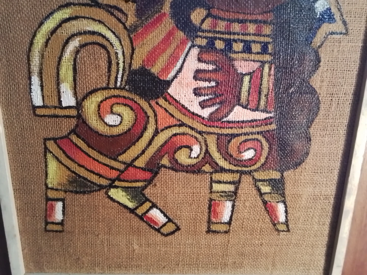Framed Painting on Burlap José Maria De Servin? - photo 4