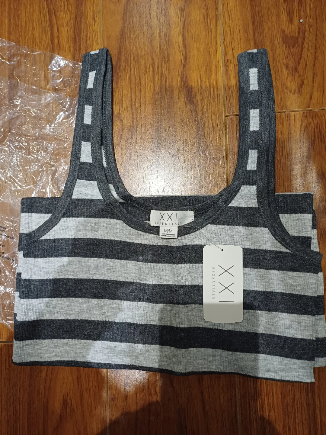 NEW FOREVER XXI Essentials Striped Tank Top, Size M 🏆 - photo 2