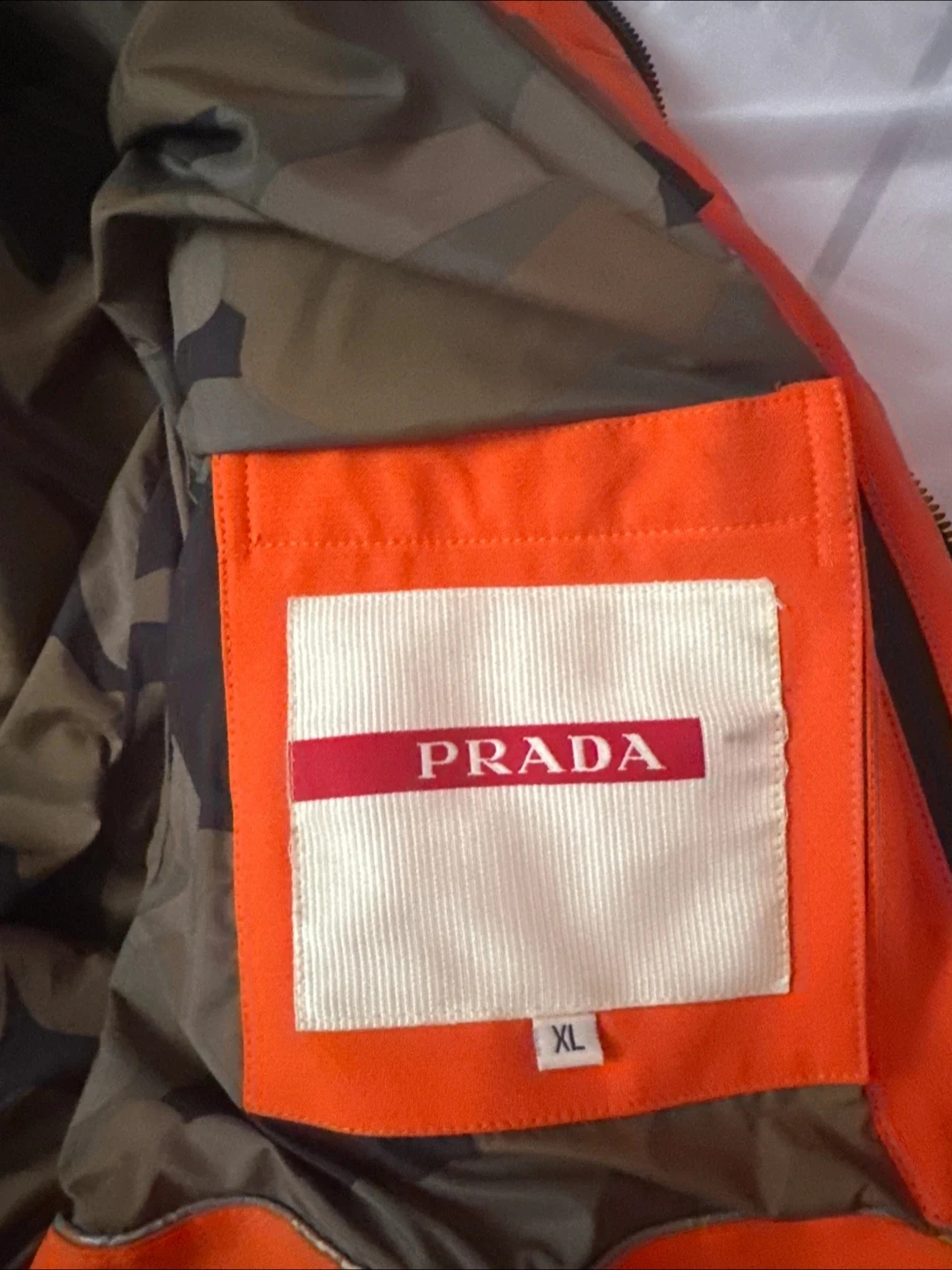 Prada Milano Jacket XL Orange Camo Lined - photo 4