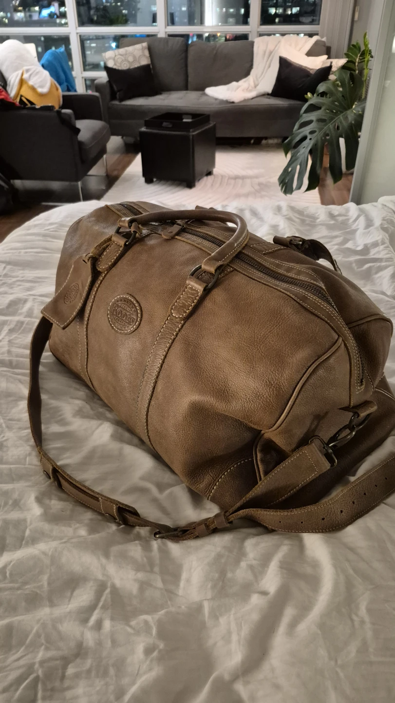 Roots Large Banff Bag Tribe Genuine Leather Duffle Bag - photo 4