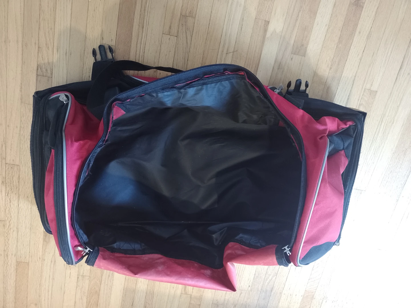 Red and Black Rolling Duffel Bag - photo 2