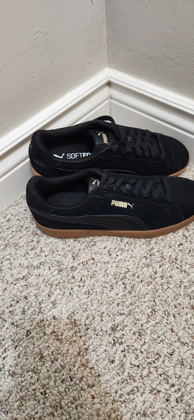 Puma Softfoam+ Black Suede Sneakers Size 9.5 - photo 3