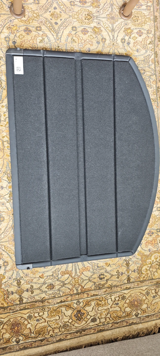Black Trunk Cargo Cover Retractable Shade