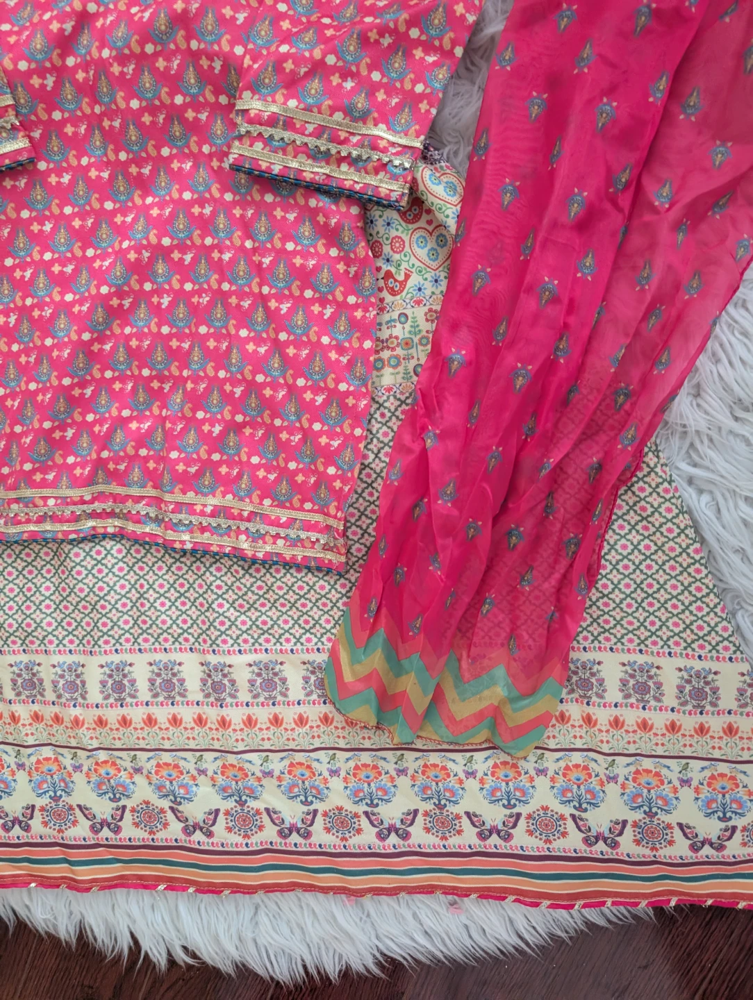 Ochre brand kids Pakistani lehenga - photo 3