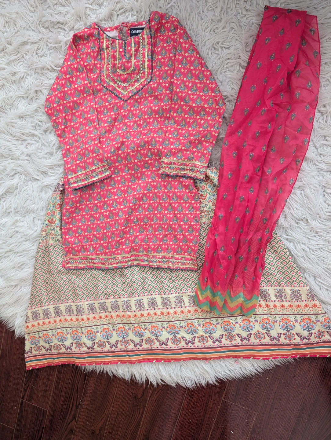 Ochre brand kids Pakistani lehenga - photo 4