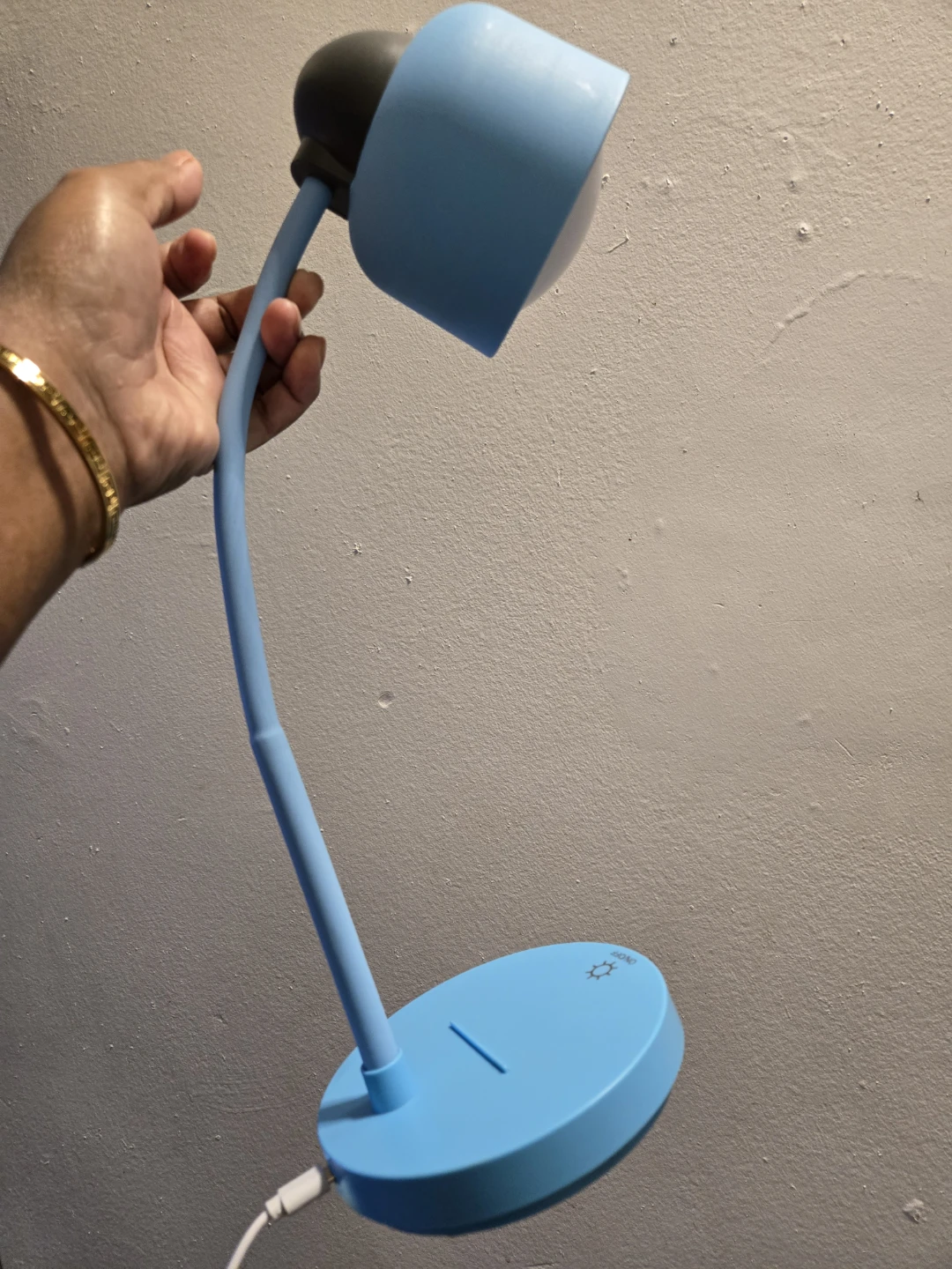 Blue LED DIMMABLE Desk Lamp with USB✨️🛋 - photo 4