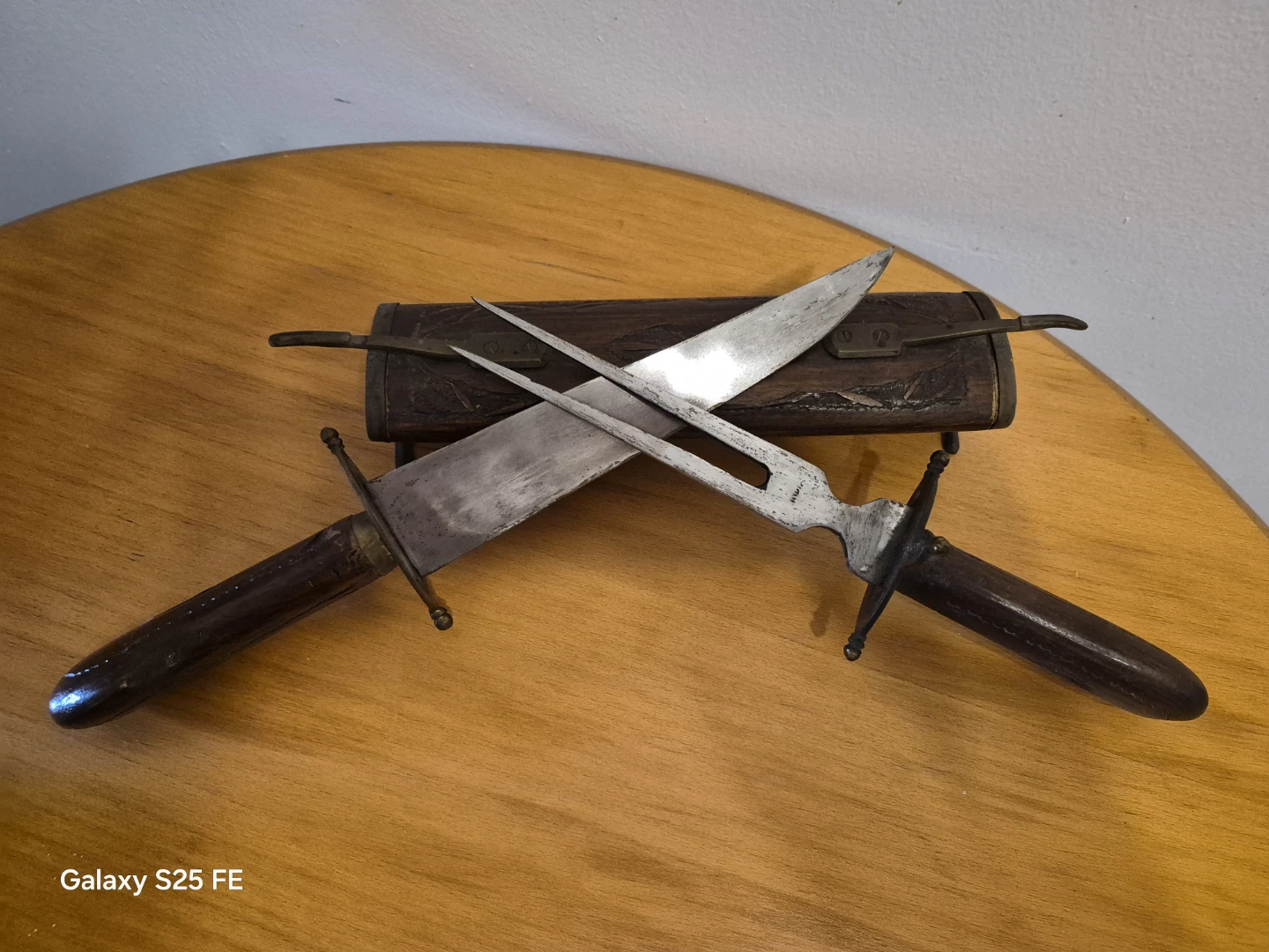 Vintage Carving Set with Wooden Handles - photo 5