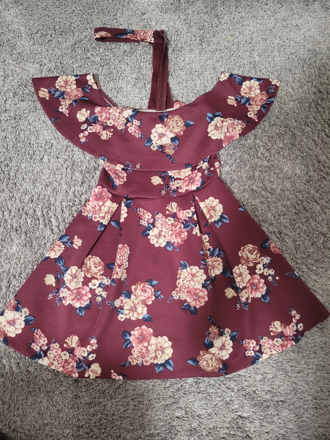 Iris Floral Cold Shoulder Dress Size S - photo 3