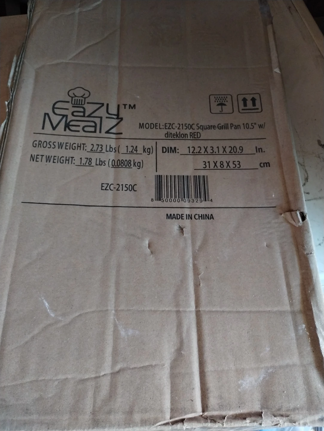 Eazy Mealz EZC-2150C Square Grill Pan 10.5", Red - photo 2