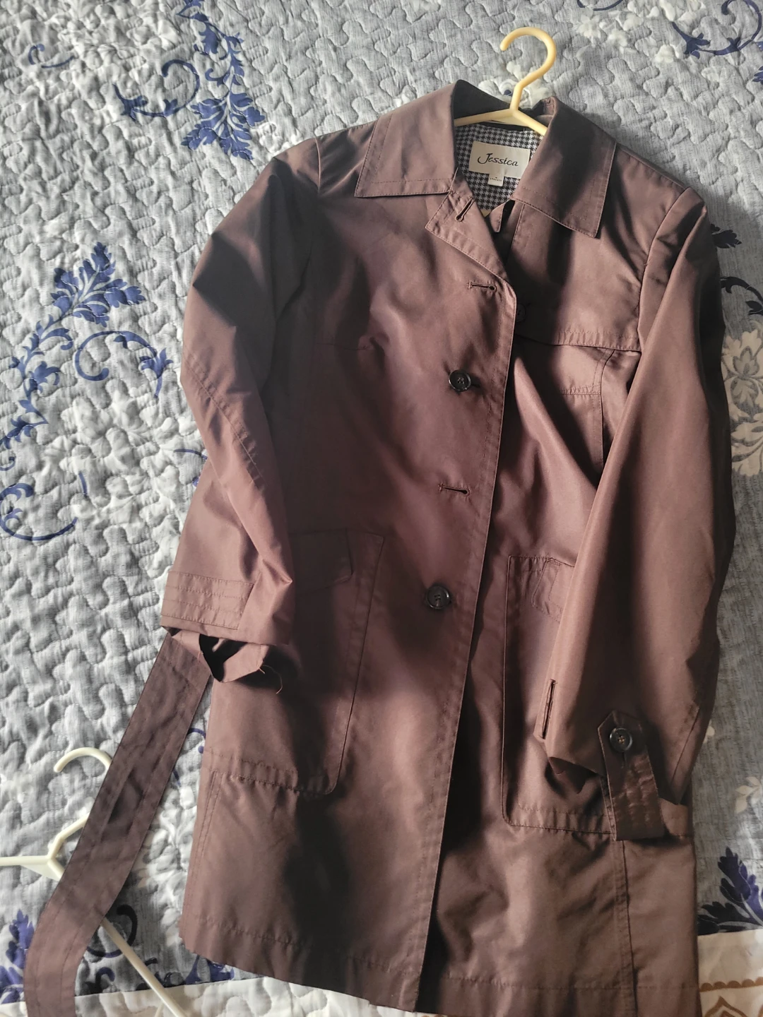 Jessica Brown Trench Coat Size 4 - photo 2