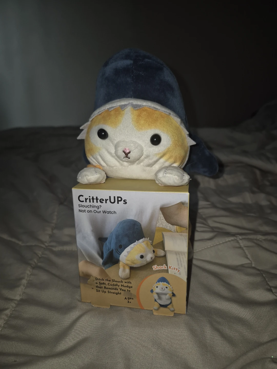 CritterUPS Shark Kitty Stouching Plush