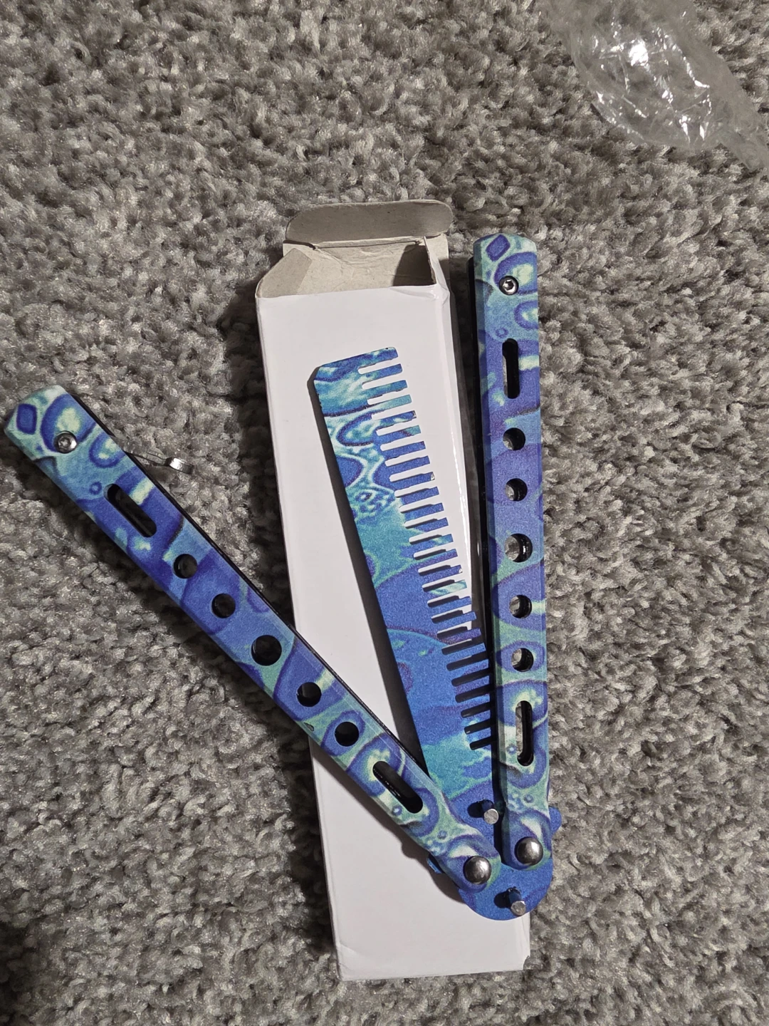 Finger Dancer EDC Foldable Comb Blue🌊Wave - photo 4