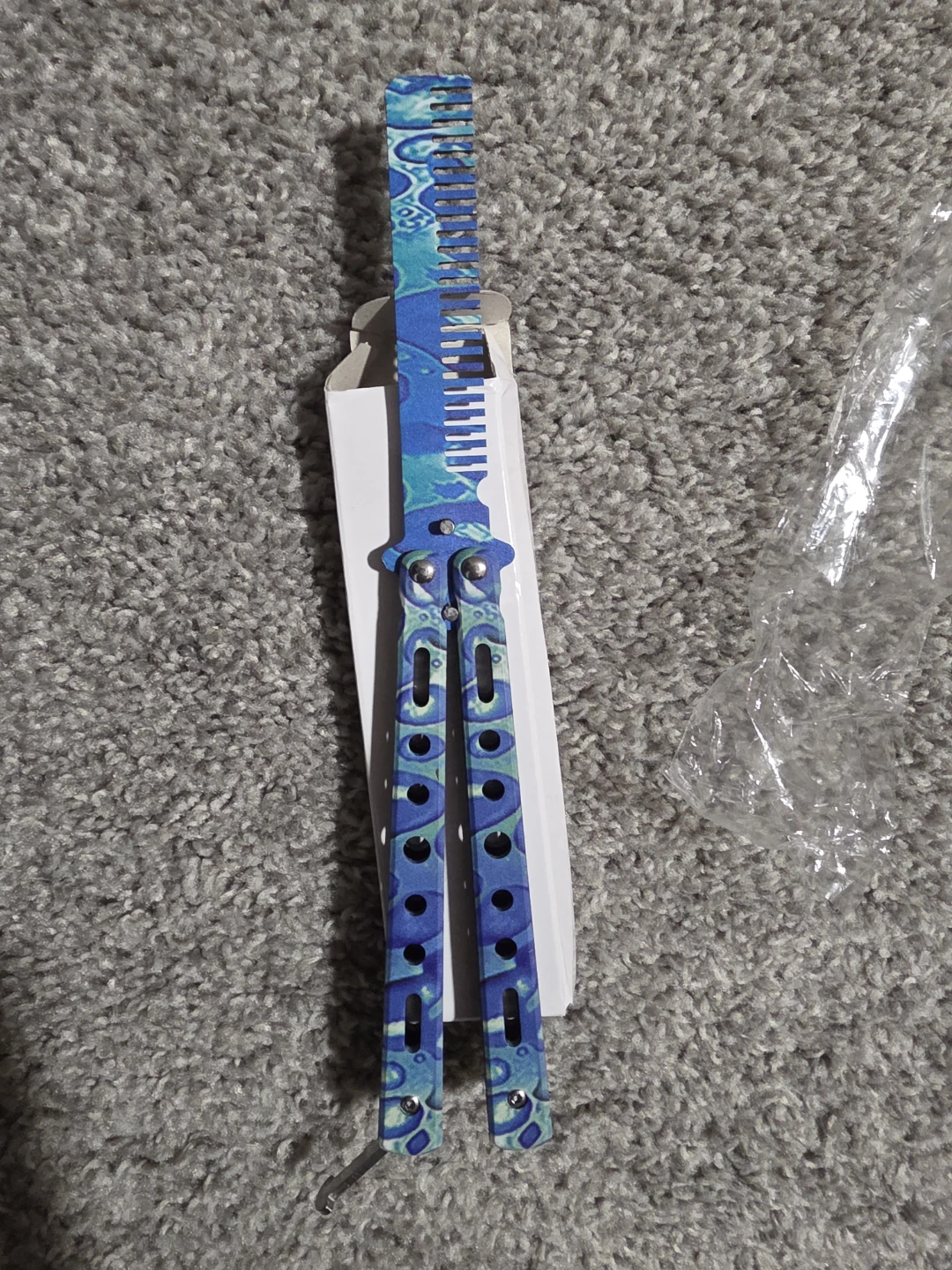 Finger Dancer EDC Foldable Comb Blue🌊Wave - photo 5