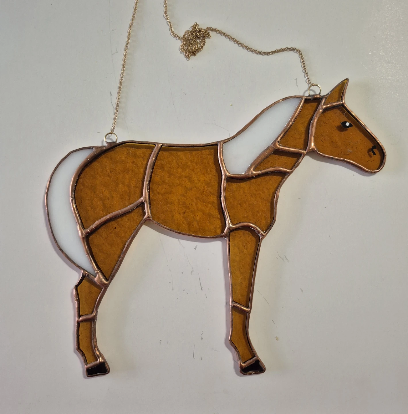 Handmade golden horse suncatcher - photo 3