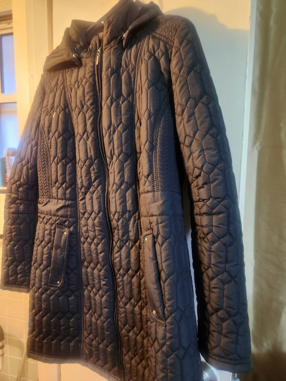 Weatherproof Quilted Hooded Winter Jacket Size L