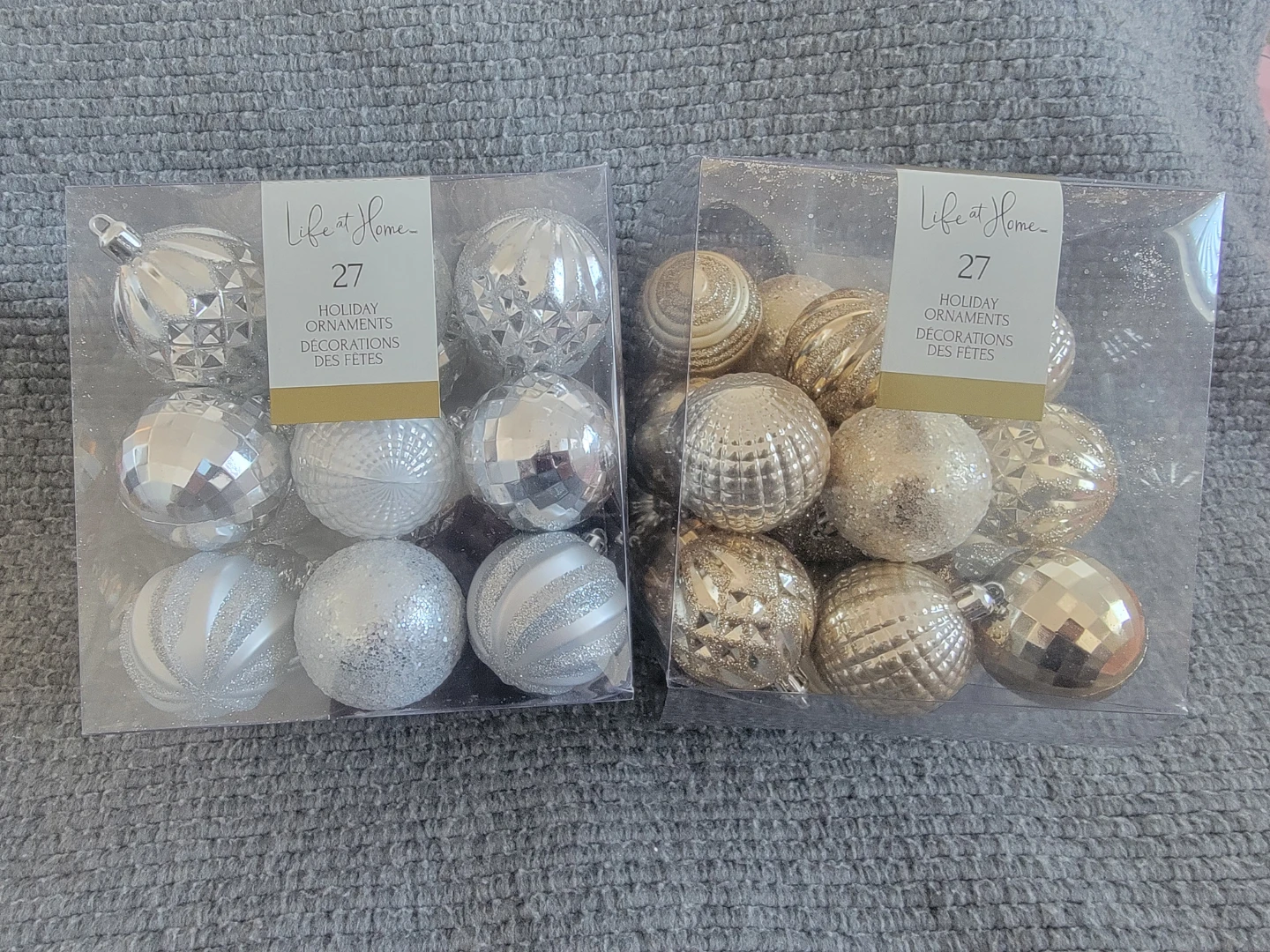 Life at Home Holiday Ornaments - Set of 27 (Silver & Gold)