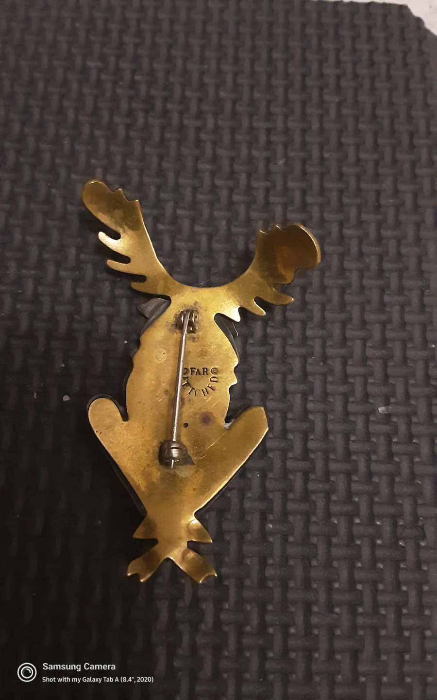 Vintage Moose Brooch - Trifari  Sterling Silver body - photo 2