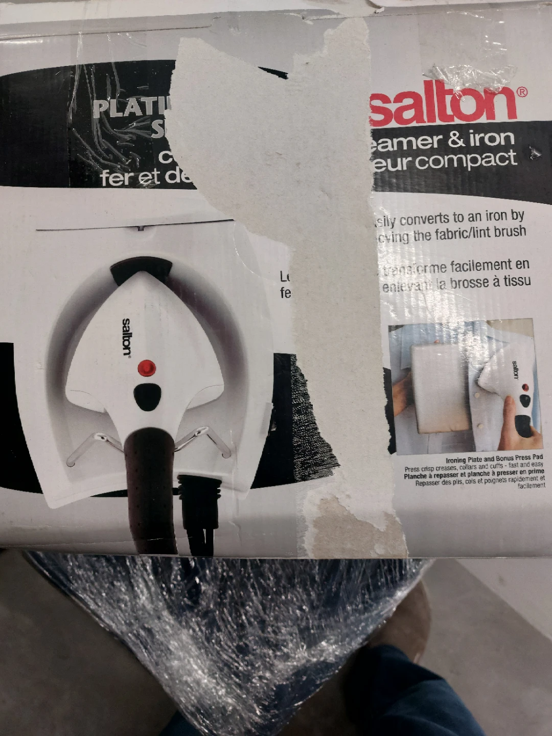 Salton Platinum Series Compact Fabric Steamer & Iron