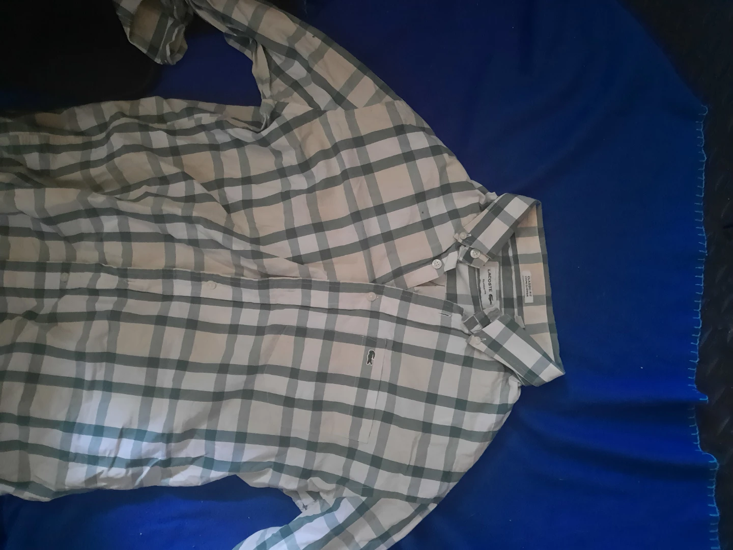Lacoste Classic Fit Plaid Long Sleeve Shirt "🏆"