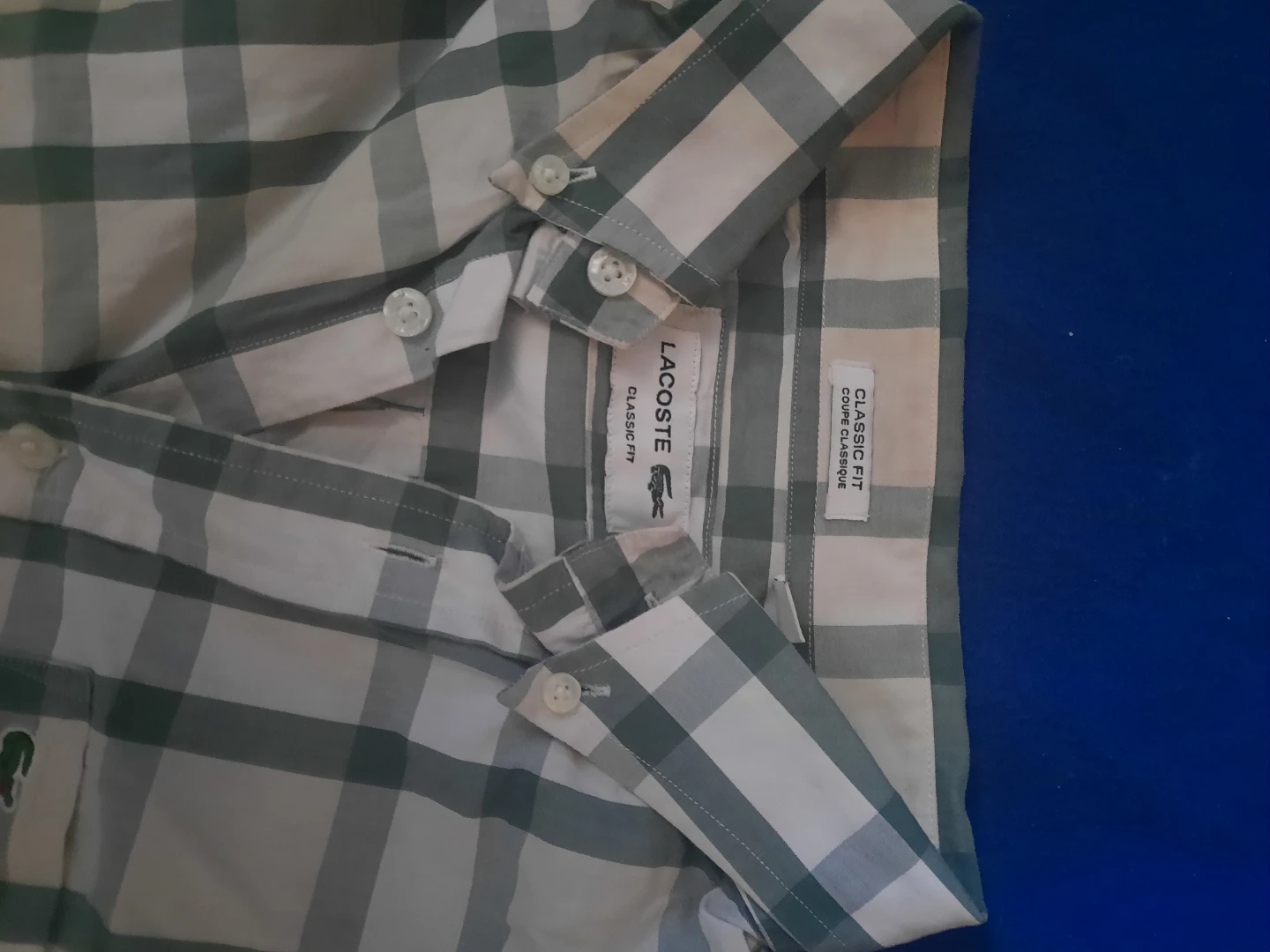 Lacoste Classic Fit Plaid Long Sleeve Shirt "🏆" - photo 3