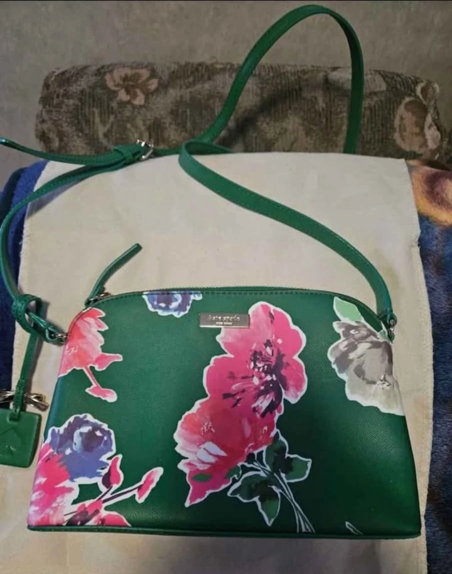 Kate Spade Crossbody Bag - Green Floral