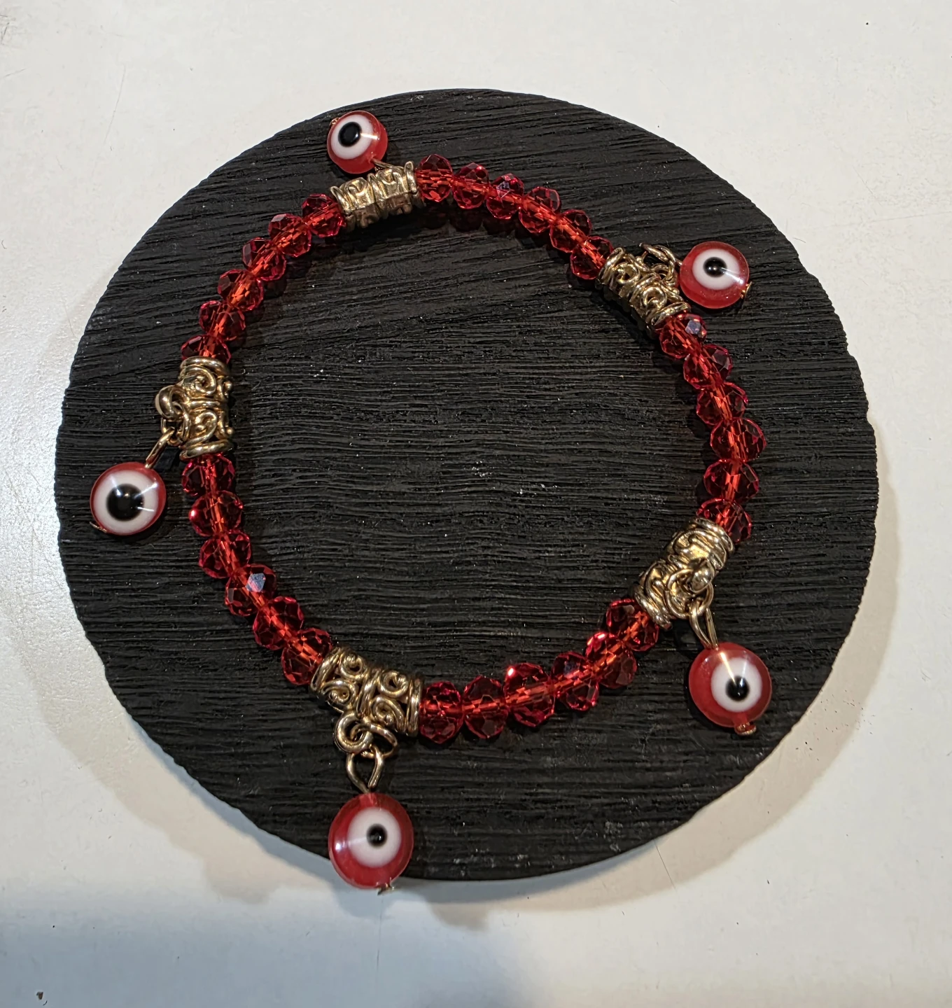 Red Evil Eye Charm Bracelet
