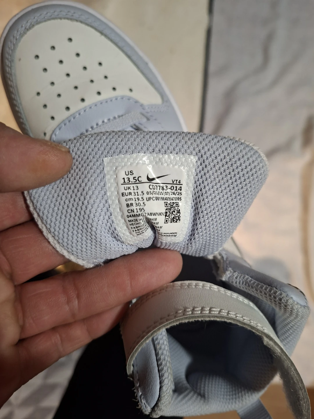 Nike Court Borough Mid (PS) Light Blue Sneakers Size 13.5C - photo 2